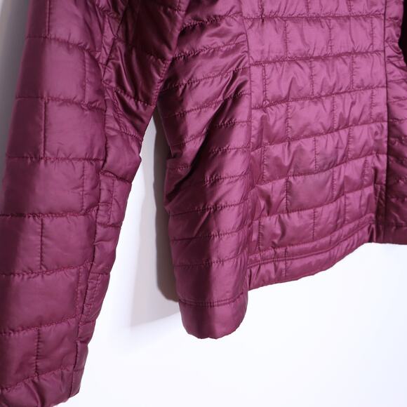 PATAGONIA Nano Quilted Puff Jacket Plum Light Orange Insulated Women's S - Picture 8 of 11